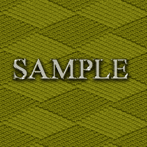 Zoy Texture [ DIAMOND KNIT 16 ] Seamless - Yellow Green