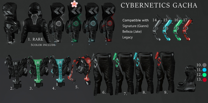 1 ::GB:: Cybernetics Jacket (Belleza) L.Green RARE