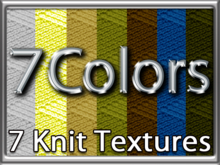 Zoy Texture [ DIAMOND KNIT 16 ] Seamless - 7 Colors