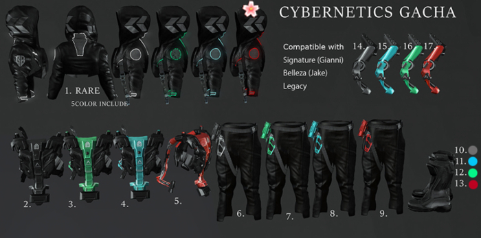 1 ::GB:: Cybernetics Jacket (Belleza) RED RARE