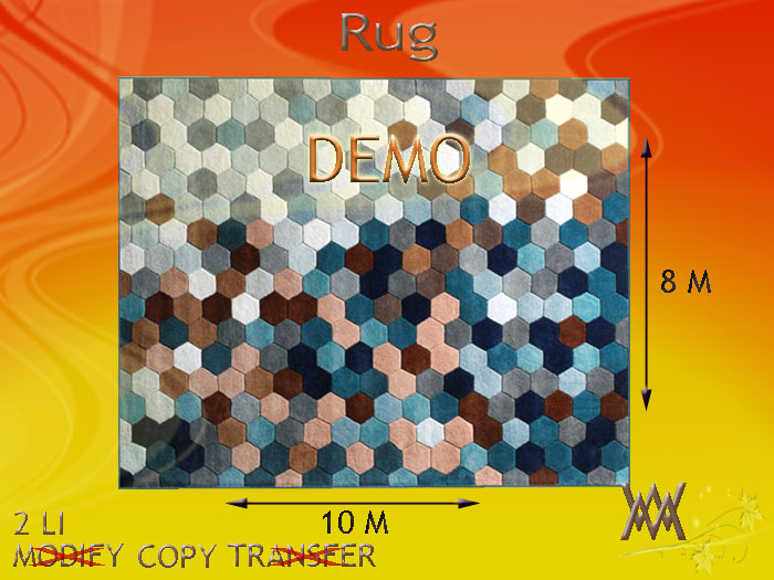 Rug Beautiful Blue by Wild Motley DEMO