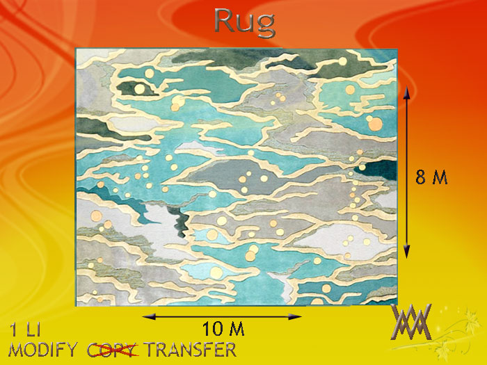Rug Seaglass Cyan by Wild Motley