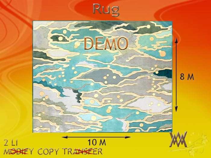 Rug Seaglass Cyan by Wild Motley DEMO
