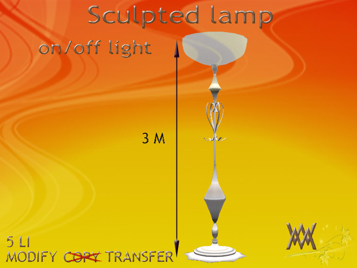 Lamp Wrought Iron Silver, floor, by Wild Motley