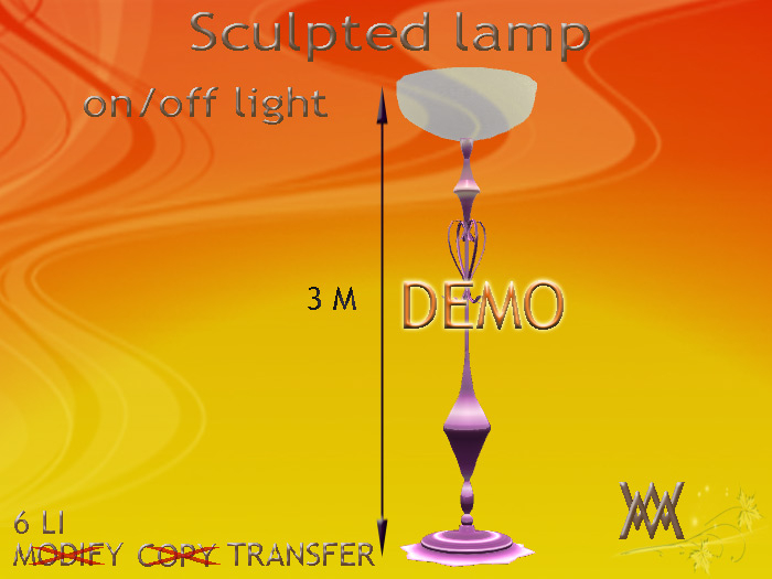 Lamp Wrought Iron Purple, floor, by Wild Motley DEMO
