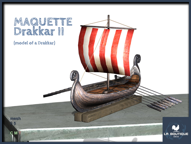 LB - maquette de Drakkar II