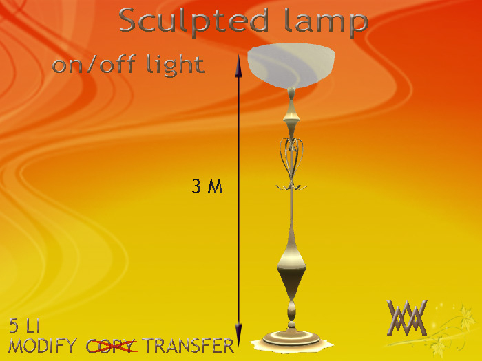 Lamp Wrought Iron Gold, floor, by Wild Motley