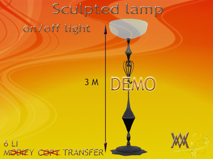 Lamp Wrought Iron Black, floor, by Wild Motley DEMO