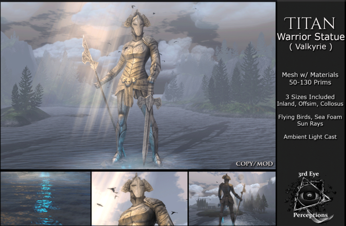 Titan Valkyrie Statue Set ( Coastal )
