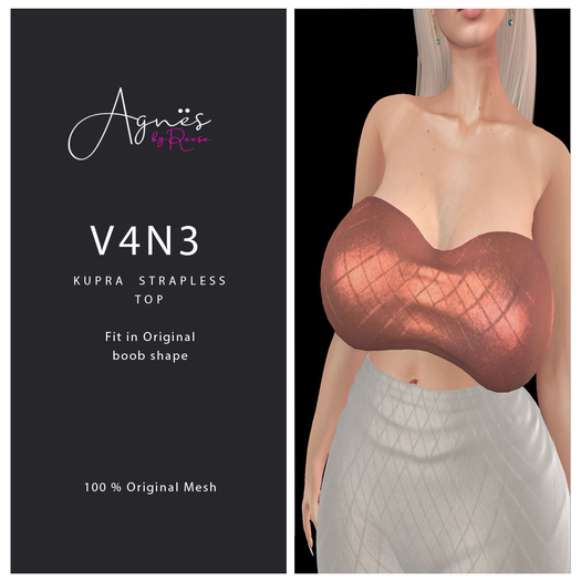 <Agnes> V4N3  KUPRA STRAPLESS TOP NUDE