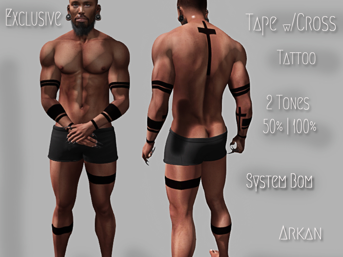 .::Arkan::. Tattoo Tape w/Cross BOM