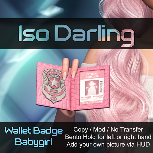 Iso Darling - Wallet Badge Babygirl