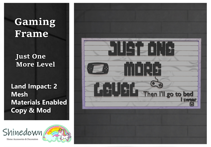 Shinedown - Gaming Frame Just One More Level