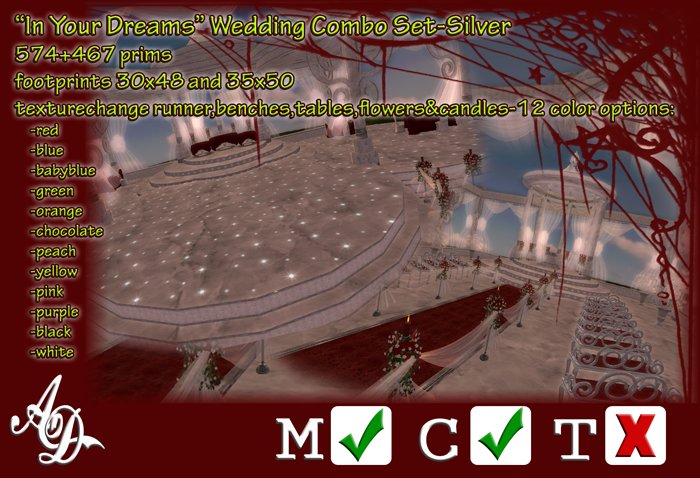 [AD] [In Your Dreams] Wedding Combo set-silver