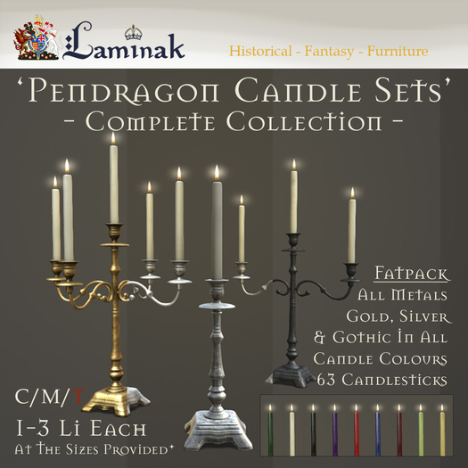Laminak - Pendragon Candlesticks - Complete Collection - FATPACK