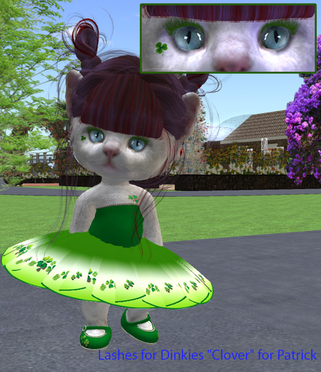 CR SH Lashes for Dinkies "Clover" for Patrick (mask)