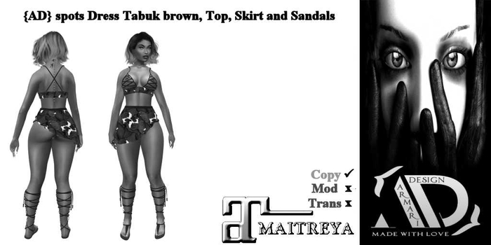 {AD} spots Dress Tabuk brown Maitrey(Add Me) 5 Minutes Demo-Box