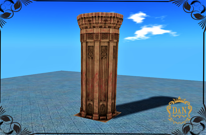 COLUMN * OLD ORIENTAL DECOR * 5 (LEE) FULL PERM