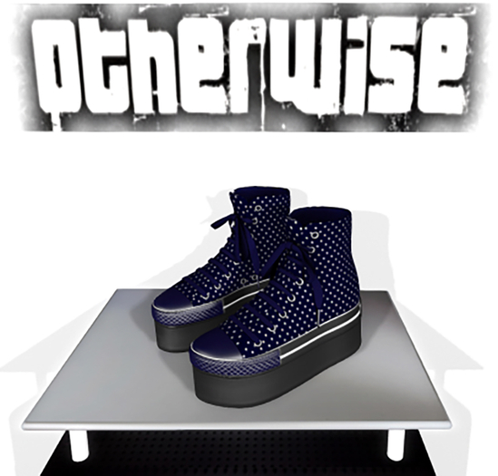 Otherwise -  Platform Sneakers  " Blue  Dots " 