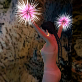 Rave Pompoms pink / white