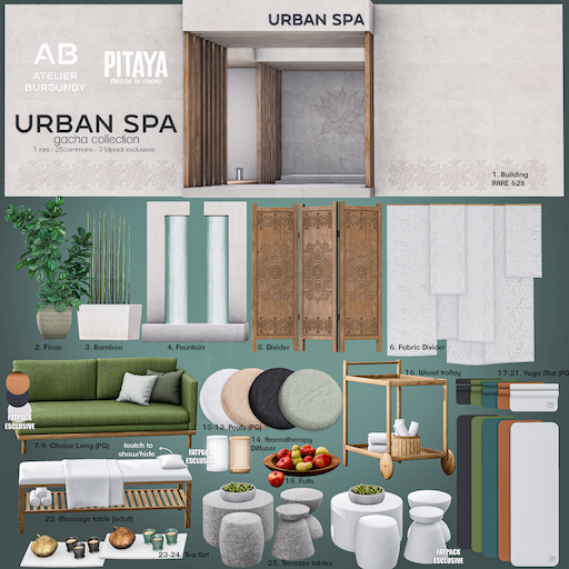 Atelier Burgundy + Pitaya . Urban Spa Building RARE