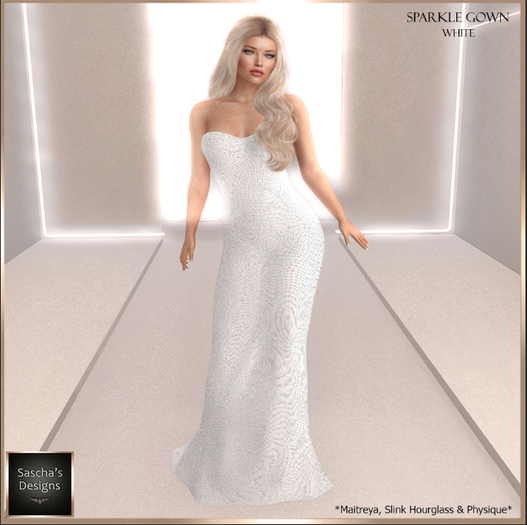 SAS - Sparkle White Gown (MB)
