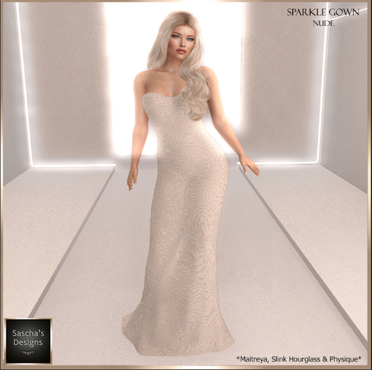 SAS - Sparkle Nude Gown (MB)