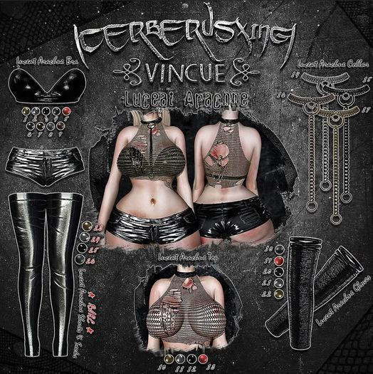 [CX] 24 Luceat Arachne Shorts and Socks - Silver (H) RARE
