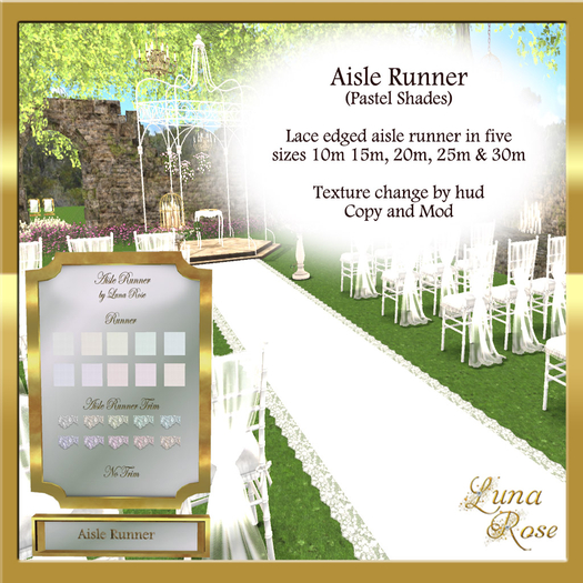 Second Life Marketplace - Aisle Runner in pastel shades