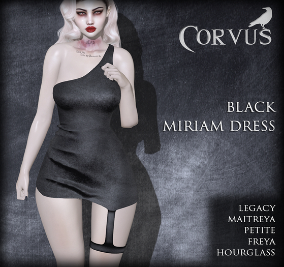 Corvus : Black Miriam Dress