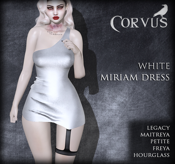 Corvus : White Miriam Dress