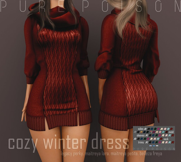 Outlet Pure Poison - Cozy Winter Dress 