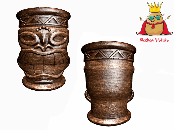Meshed Potato - Tiki Totem 3 - Full Perm Mesh