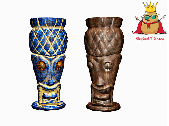 Meshed Potato - Tiki Totem - Full Perm Mesh