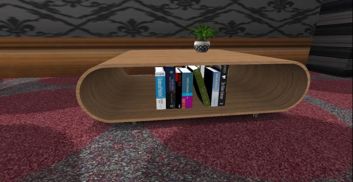 DED ROUNDED SQUARE  OAK WOOD TABLE