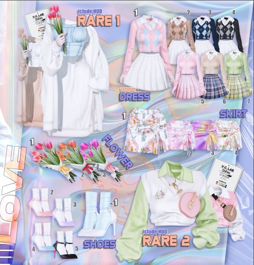 [V.C.LAB] Rude Love GACHA. skirt 03 (box)