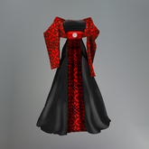Red Gaelic Knotwork Maitreya Dress