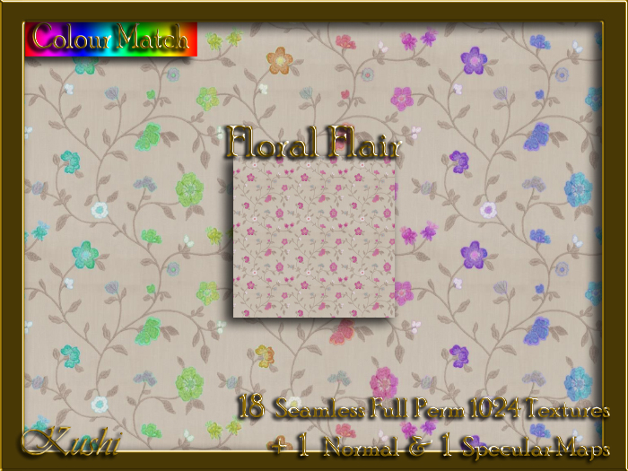 Floral Flair Seamless Texture Set
