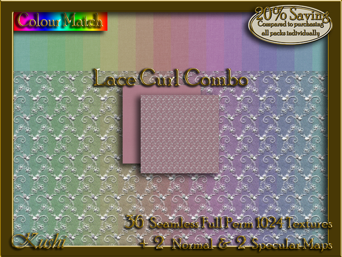 Lace Curl Combo Seamless Texture Set