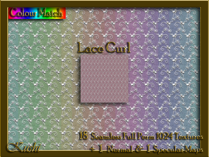 Lace Curl Seamless Texture Set