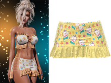 Iris Laced Up Ruffle Mini Skirt [Unicorn Mermaid] - Maitreya • Legacy • Freya
