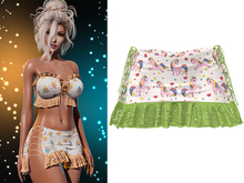 Iris Laced Up Ruffle Mini Skirt [Unicorn Rainbow] - Maitreya • Legacy • Freya