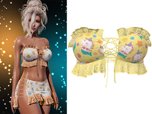 Iris Laced Up Ruffle Tube Top [Unicorn Mermaid] - Maitreya (+Petite) • Legacy • Freya