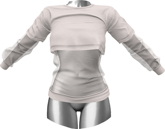 RIOT / Addison Crop Tee - White