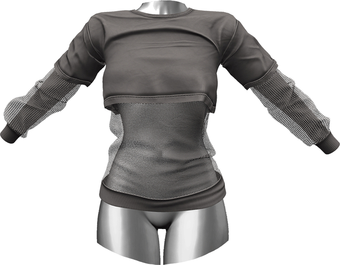 RIOT / Addison Crop Tee - Stone