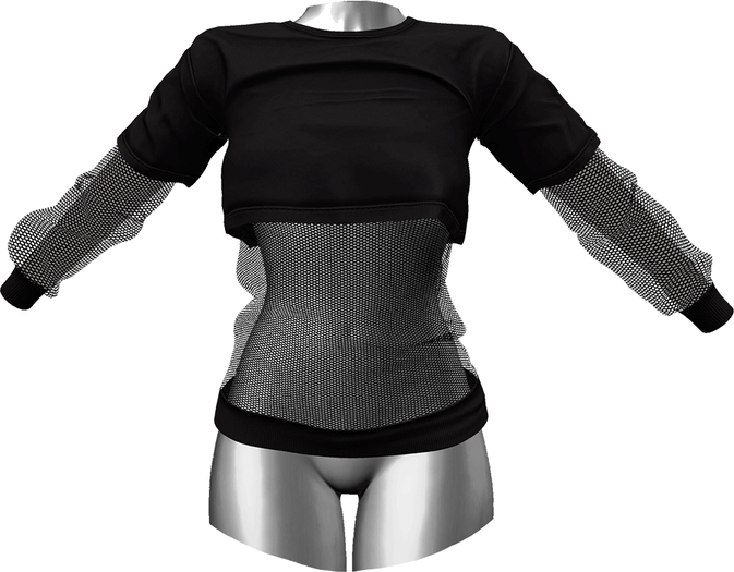 RIOT / Addison Crop Tee - Slate