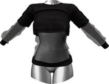 RIOT / Addison Crop Tee - Slate