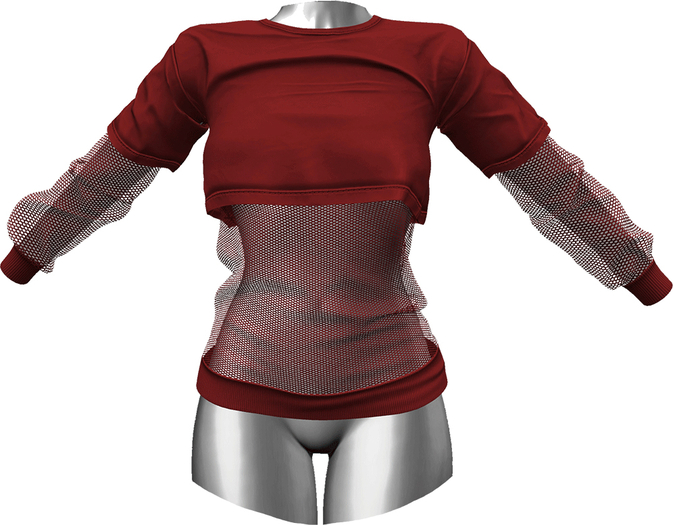 RIOT / Addison Crop Tee - Sizzle