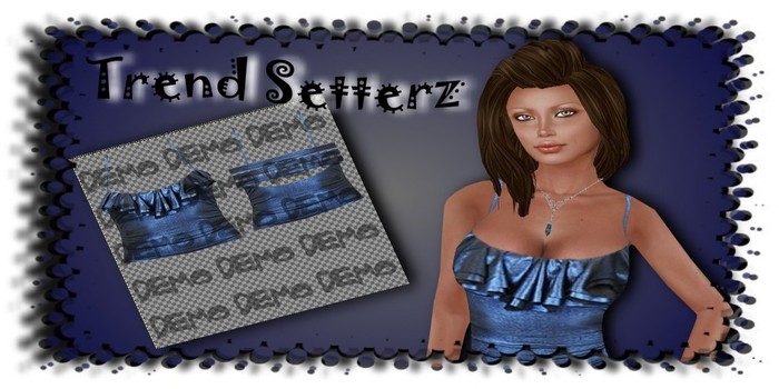 ::Trend Setterz::blue rufle top