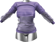 RIOT / Addison Crop Tee - Lilac